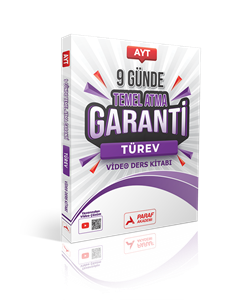 AYT 9 Günde Temel Atma Garanti Türev Video Ders Kitabı