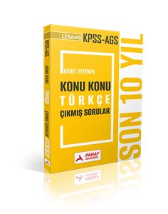 KPSS LİSANS Son 10 Yıl Konu Konu Türkçe Çıkmış Sorular