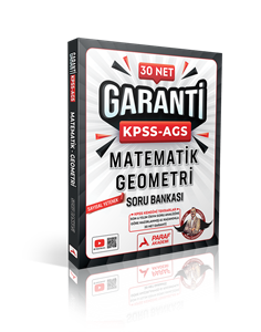 KPSS-AGS Matematik-Geometri 30 Net Garanti Soru Bankası