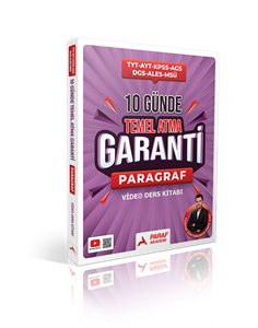 TYT Paragraf 10 Günde Temel Atma Garanti 