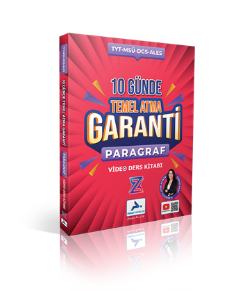 TYT Paragraf 10 Günde Temel Atma Garantili Video Ders Kitabı